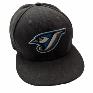 Toronto Blue Jays New Era 7 1/8 Baseball Dark Grey Cap Blue White Team Logo